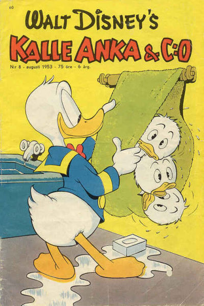 Cover for Kalle Anka & C:o (Richters Förlag AB, 1948 series) #8/1953