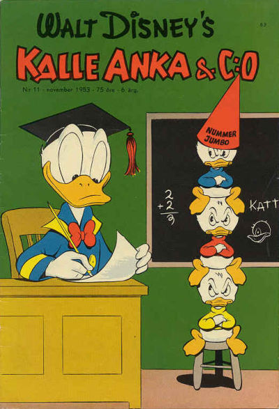 Cover for Kalle Anka & C:o (Richters Förlag AB, 1948 series) #11/1953
