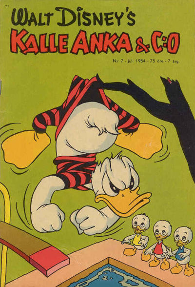 Cover for Kalle Anka & C:o (Richters Förlag AB, 1948 series) #7/1954