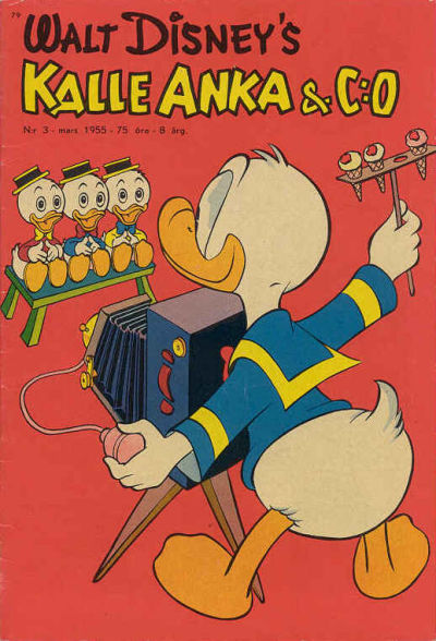 Cover for Kalle Anka & C:o (Richters Förlag AB, 1948 series) #3/1955