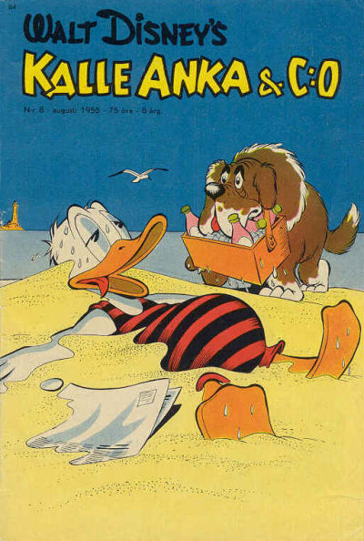 Cover for Kalle Anka & C:o (Richters Förlag AB, 1948 series) #8/1955