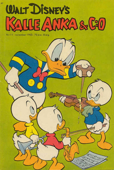 Cover for Kalle Anka & C:o (Richters Förlag AB, 1948 series) #11/1955