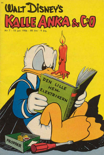 Cover for Kalle Anka & C:o (Richters Förlag AB, 1948 series) #7/1956