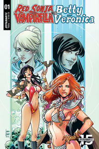 Cover for Red Sonja and Vampirella Meet Betty and Veronica (Dynamite Entertainment, 2019 series) #1 [Cover C Robert Hack]