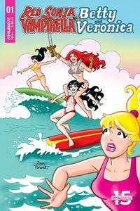 Cover Thumbnail for Red Sonja and Vampirella Meet Betty and Veronica (Dynamite Entertainment, 2019 series) #1 [Cover F Dan Parent]