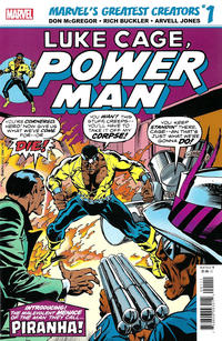 Cover Thumbnail for Marvel's Greatest Creators: Luke Cage, Power Man - Piranha! (Marvel, 2019 series) #1