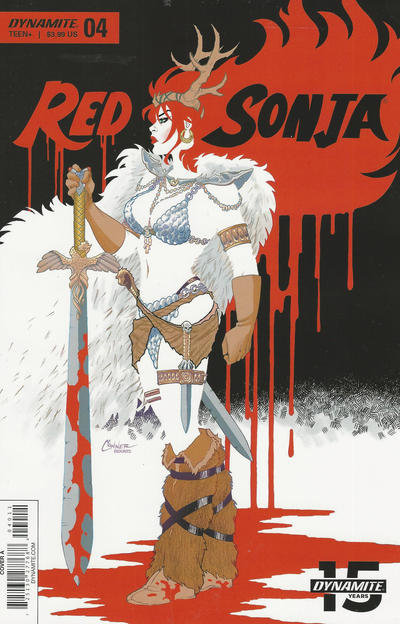 Cover for Red Sonja (Dynamite Entertainment, 2019 series) #4 [Cover A Amanda Conner]