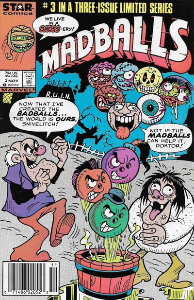 Cover for Madballs (Marvel, 1986 series) #3 [Newsstand]
