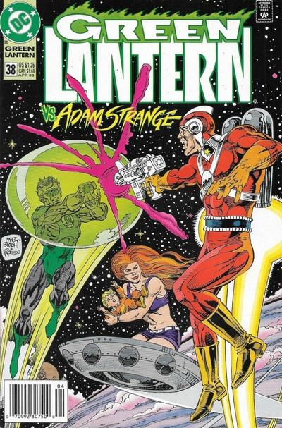 Cover for Green Lantern (DC, 1990 series) #38 [Newsstand]