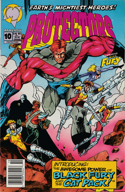 Cover for Protectors (Malibu, 1992 series) #10 [Newsstand]