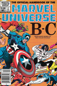 Cover Thumbnail for The Official Handbook of the Marvel Universe (Marvel, 1983 series) #2 [Newsstand]