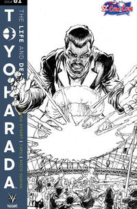 Cover for The Life and Death of Toyo Harada (Valiant Entertainment, 2019 series) #1 [South Carolina Comic Con - Black and White - Neal Adams]