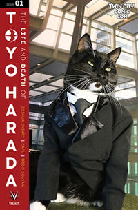 Cover for The Life and Death of Toyo Harada (Valiant Entertainment, 2019 series) #1 [Ssalefish - Cat Photo Cover]