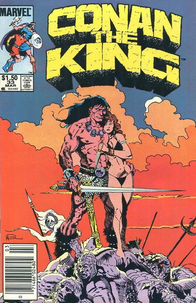 Cover for Conan the King (Marvel, 1984 series) #33 [Canadian]