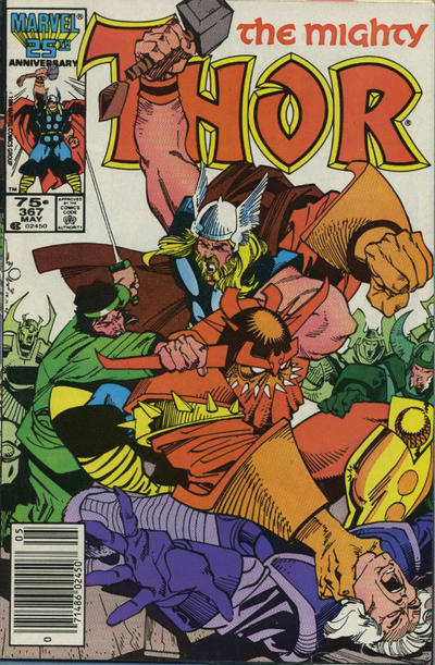 Cover for Thor (Marvel, 1966 series) #367 [Newsstand]