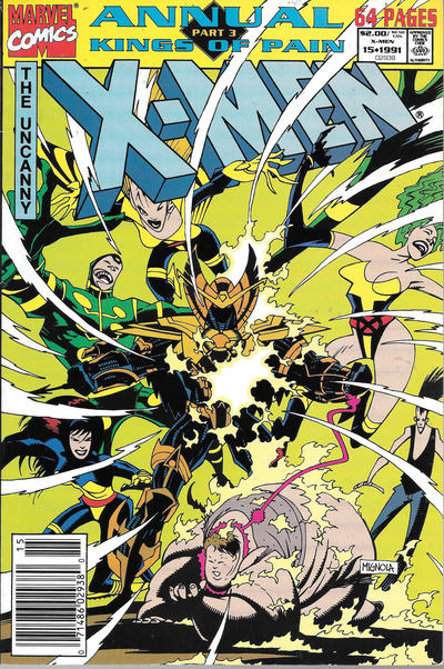 Cover for X-Men Annual (Marvel, 1970 series) #15 [Newsstand]