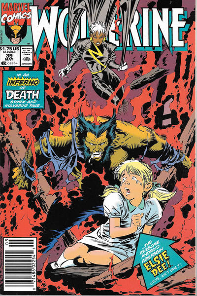 Cover for Wolverine (Marvel, 1988 series) #39 [Newsstand]