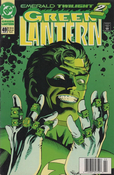 Cover for Green Lantern (DC, 1990 series) #49 [Newsstand]