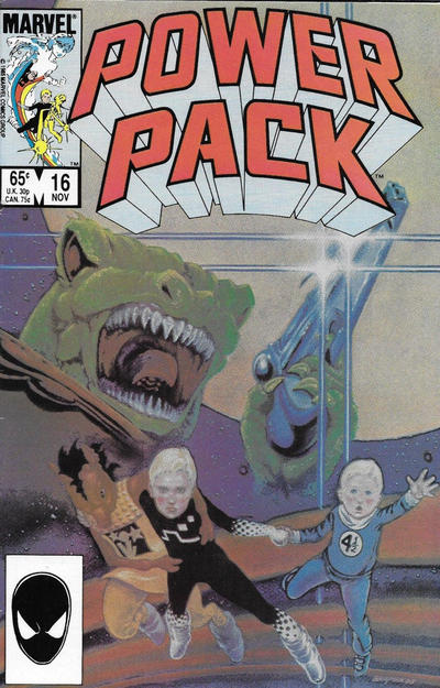 Cover for Power Pack (Marvel, 1984 series) #16 [Direct]