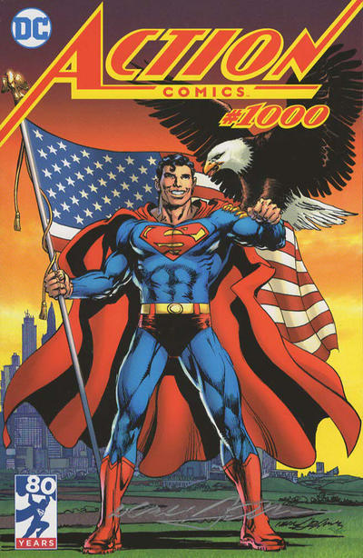Cover for Action Comics (DC, 2011 series) #1000 [Legends Comics and Games Fresno Neal Adams Cover]