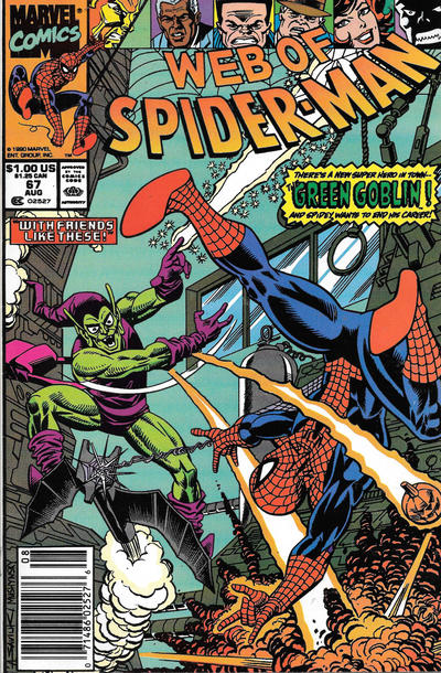 Cover for Web of Spider-Man (Marvel, 1985 series) #67 [Direct]