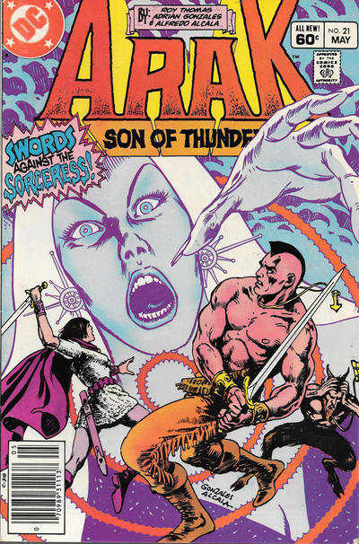 Cover for Arak / Son of Thunder (DC, 1981 series) #21 [Newsstand]