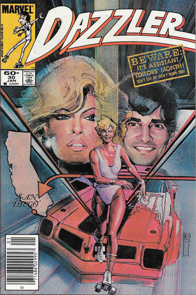 Cover for Dazzler (Marvel, 1981 series) #30 [Newsstand]
