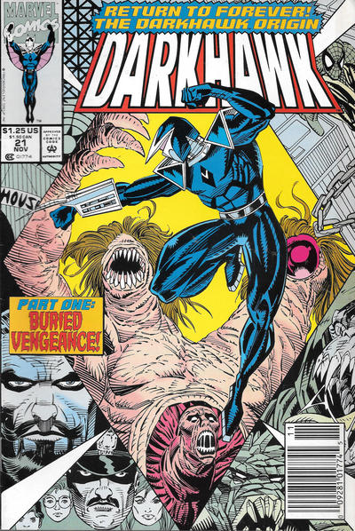 Cover for Darkhawk (Marvel, 1991 series) #21 [Direct]