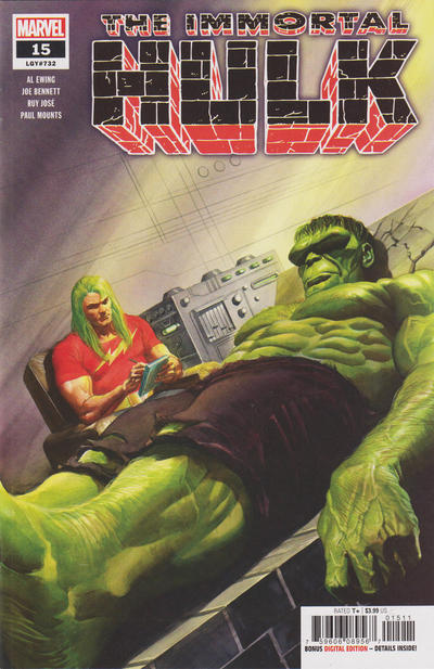 Cover for Immortal Hulk (Marvel, 2018 series) #15 [Alex Ross]