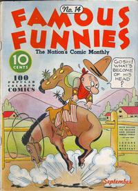 Cover Thumbnail for Famous Funnies (Eastern Color, 1934 series) #14