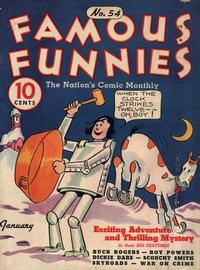 Cover Thumbnail for Famous Funnies (Eastern Color, 1934 series) #54