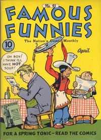Cover Thumbnail for Famous Funnies (Eastern Color, 1934 series) #93