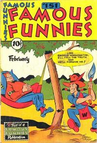 Cover Thumbnail for Famous Funnies (Eastern Color, 1934 series) #151