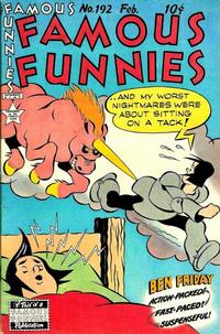 Cover for Famous Funnies (Eastern Color, 1934 series) #192
