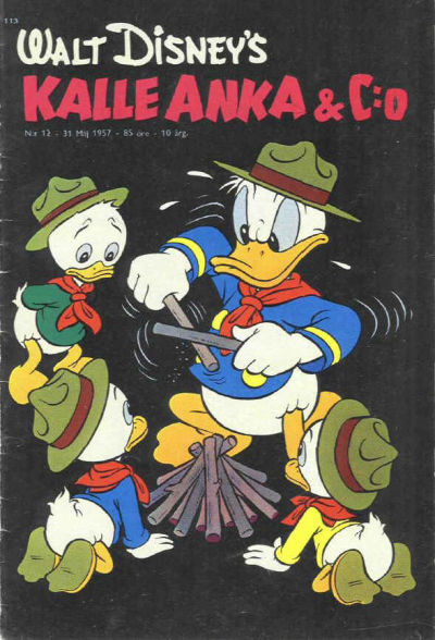 Cover for Kalle Anka & C:o (Richters Förlag AB, 1948 series) #12/1957
