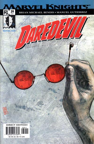 Cover for Daredevil (Marvel, 1998 series) #39 (419) [Direct Edition]