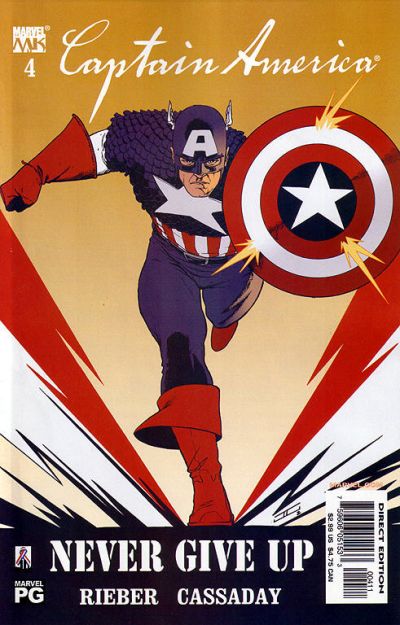 Cover for Captain America (Marvel, 2002 series) #4 [Direct Edition]