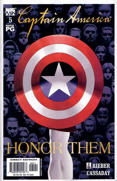 Cover for Captain America (Marvel, 2002 series) #5 [Direct Edition]