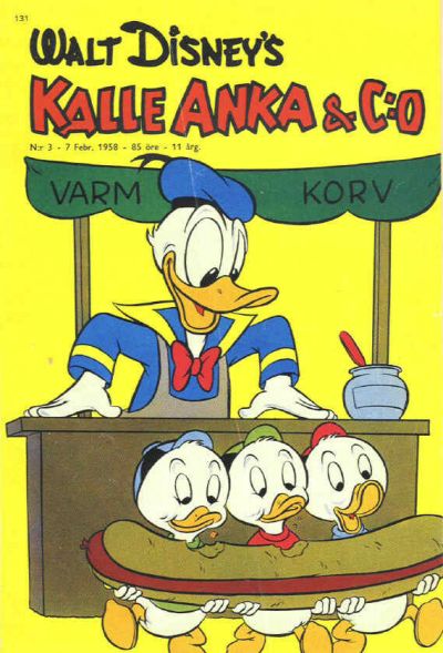 Cover for Kalle Anka & C:o (Hemmets Journal, 1957 series) #3/1958