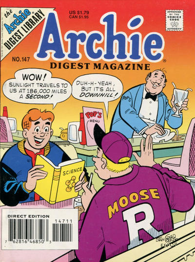 Cover for Archie Comics Digest (Archie, 1973 series) #147 [Direct Edition]