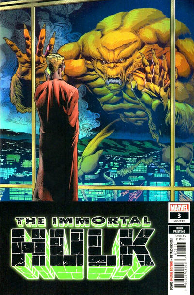 Cover for Immortal Hulk (Marvel, 2018 series) #3 [Third Printing - Joe Bennett]