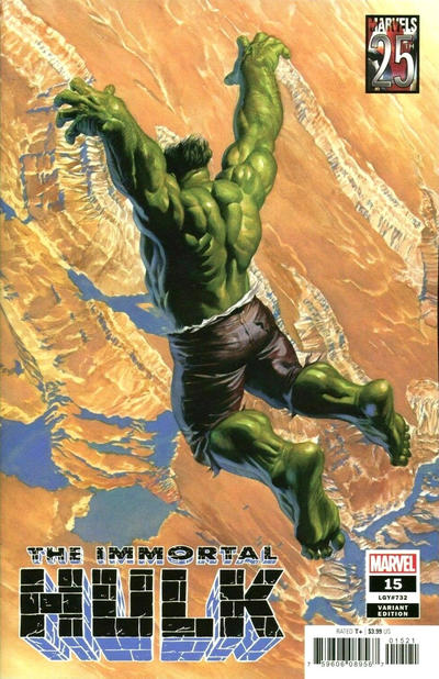 Cover for Immortal Hulk (Marvel, 2018 series) #15 [Alex Ross 'Marvels 25th' Tribute]