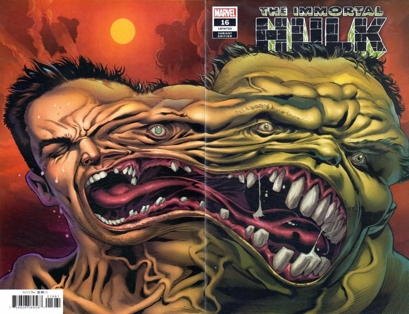 Cover for Immortal Hulk (Marvel, 2018 series) #16 [Second Printing - Joe Bennett Wraparound]