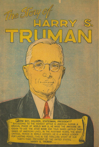 Cover for The Story of Harry S. Truman (Commercial Comics, 1948 series) [Black suit]