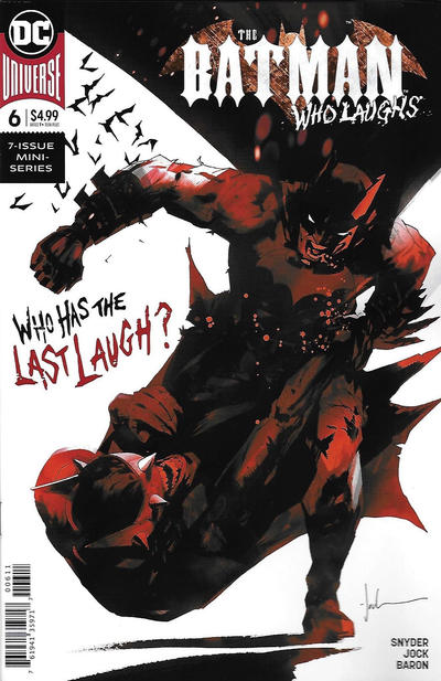 Cover for The Batman Who Laughs (DC, 2019 series) #6 [Jock Cover]