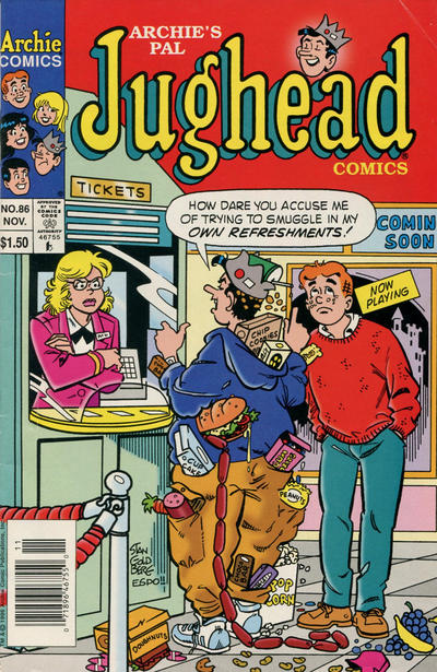 Cover for Archie's Pal Jughead Comics (Archie, 1993 series) #86 [Newsstand]