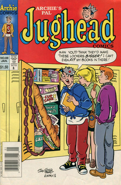 Cover for Archie's Pal Jughead Comics (Archie, 1993 series) #88 [Newsstand]