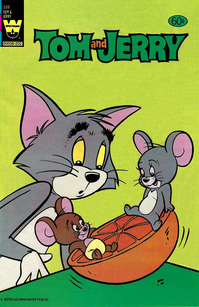 Cover for Tom and Jerry (Western, 1962 series) #339 [Yellow Whitman Seal Variant]