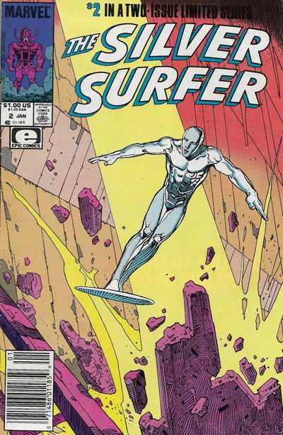 Cover for The Silver Surfer (Marvel, 1988 series) #2 [Newsstand]