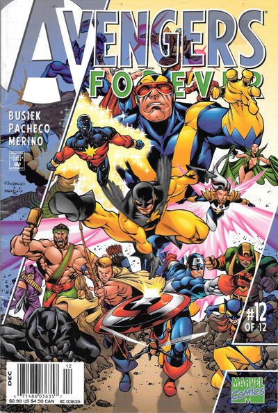 Cover for Avengers Forever (Marvel, 1998 series) #12 [Newsstand]